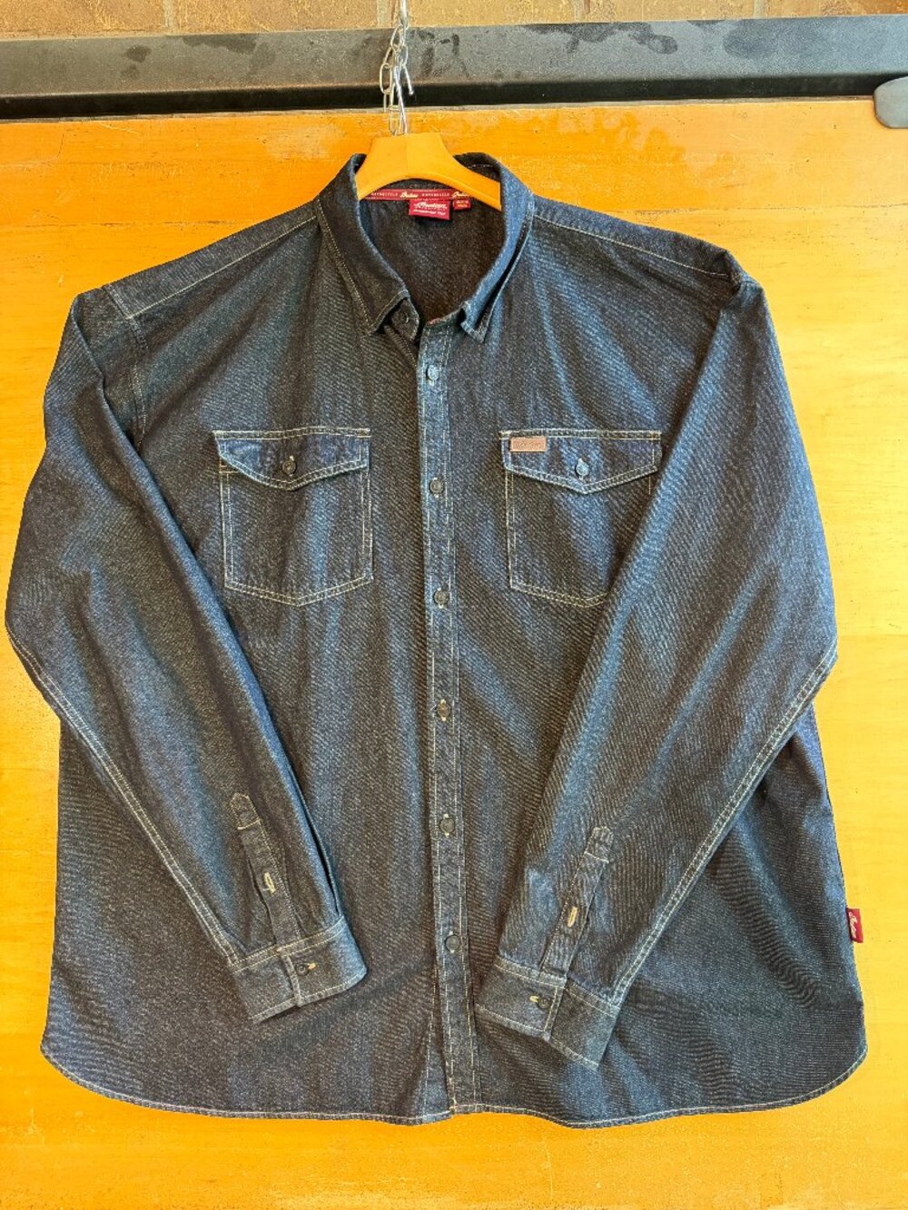 Indian Motorcycle Black Denim Shirt 3XL